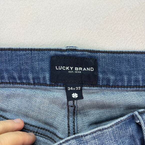 Lucky Brand Men's Easy Rider Boot Cut Light Wash Denim Jeans Size 34x32 - Picture 10 of 14